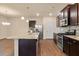 Open concept kitchen with island and stainless steel appliances at 116 Centennial Ridge Dr, Acworth, GA 30102
