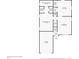 First floor plan showing a large living area and primary suite at 6110 Dorsett St, Douglasville, GA 30134