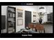 Modern kitchen with dark counters, breakfast bar, and stainless steel appliances at 6305 Shannon Pkwy # 201, Union City, GA 30291