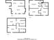 Three levels of floor plans displaying the layout of the first, second, and third floors of a residence at 6520 Chickasaw Dr, Douglasville, GA 30135