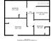 Detailed floorplan showcasing bedroom layout and dimensions at 6520 Chickasaw Dr, Douglasville, GA 30135