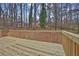 Spacious back deck overlooks private wooded backyard at 2105 Cornerstone Sw Ln, Marietta, GA 30064