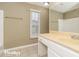 Clean bathroom with a vanity, mirror and bathtub at 2105 Cornerstone Sw Ln, Marietta, GA 30064