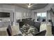 Modern dining area with glass table and black chairs at 250 Pharr Ne Rd # 413, Atlanta, GA 30305