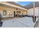 Relaxing covered patio with seating area and string lights at 43 Harmony Woods Dr, Dallas, GA 30157