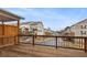 Private deck with wood railings overlooking the community at 1716 Prelude, Marietta, GA 30067