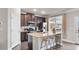 Modern kitchen features granite countertops and stainless steel appliances at 1716 Prelude, Marietta, GA 30067