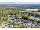 Aerial view of home and neighborhood, near Mountain View High School at 1855 Charleston Oak Cir, Lawrenceville, GA 30043