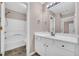 Clean bathroom with vanity, shower, and bathtub at 1855 Charleston Oak Cir, Lawrenceville, GA 30043