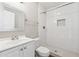 Updated bathroom with a white tiled shower and vanity at 2257 Polar Rock Sw Ave, Atlanta, GA 30315