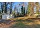 Detached garage with large backyard and mature trees at 2257 Polar Rock Sw Ave, Atlanta, GA 30315