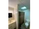 Bathroom with shower/tub combo and updated vanity at 95 Twin Lakes Dr, Carrollton, GA 30116