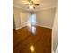 Large bedroom with hardwood floors and double door closet at 95 Twin Lakes Dr, Carrollton, GA 30116