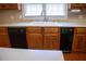 Kitchen features double sink, dishwasher, and wood cabinets at 95 Twin Lakes Dr, Carrollton, GA 30116