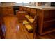 Kitchen island with multiple drawers and shelves at 95 Twin Lakes Dr, Carrollton, GA 30116