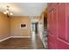 Bright entryway with hardwood floors and staircase at 3135 Reeves St, Smyrna, GA 30080