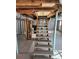Basement stairs leading to unfinished basement area at 6467 Joanna St, Lithia Springs, GA 30122