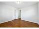 Bright bedroom with hardwood floors and ample closet space at 6467 Joanna St, Lithia Springs, GA 30122