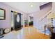 Spacious entry with hardwood floors and staircase at 1956 Spencer Oaks Ln, Lithonia, GA 30058