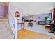 Hardwood floors and view of living room at 1956 Spencer Oaks Ln, Lithonia, GA 30058