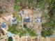 Aerial view showing house location and lot size at 3570 Knoll Crest Trl, Buford, GA 30519