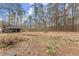 Large backyard with shed, trees, and wooden fence at 3570 Knoll Crest Trl, Buford, GA 30519