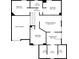 Detailed floor plan of a two-story house with attic at 2124 Berryhill Se Cir, Smyrna, GA 30082