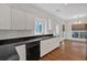 Modern kitchen with white cabinets and granite countertops at 2124 Berryhill Se Cir, Smyrna, GA 30082