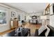 Bright dining room with hardwood floors and seating for six at 2481 Brookdale Dr, Atlanta, GA 30345