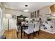 Spacious dining area with built-in cabinetry and hardwood floors at 2481 Brookdale Dr, Atlanta, GA 30345