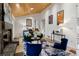 Living room with a fireplace and vaulted wood ceiling at 2481 Brookdale Dr, Atlanta, GA 30345