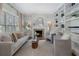 Cozy living room with a fireplace and built-in shelves at 2071 Howard Circle Ne, Atlanta, GA 30307