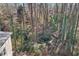 Wooded backyard with a stream and natural landscaping at 3160 Hathaway Ct, Atlanta, GA 30341