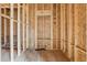 A framed-in closet in a new house under construction at 3160 Hathaway Ct, Atlanta, GA 30341