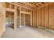 New home construction framing, showing an open space, dividing walls at 3160 Hathaway Ct, Atlanta, GA 30341