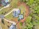 Aerial view showcasing home's location and landscaping at 103 Arbor Oaks Dr, Canton, GA 30115