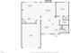 First floor plan showing kitchen, living room, dining room, and garage at 1121 Red Oak Ln, Loganville, GA 30052