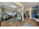 Spacious open-concept living room featuring hardwood floors and neutral color palette at 1121 Red Oak Ln, Loganville, GA 30052