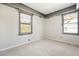 Bedroom with grey trim and ceiling fan at 4785 Old Douglasville Rd, Lithia Springs, GA 30122