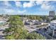 Aerial view of a vibrant neighborhood with shops and restaurants at 3633 Habersham Rd, Atlanta, GA 30305