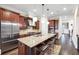 Gourmet kitchen with granite countertops and stainless steel appliances at 3633 Habersham Rd, Atlanta, GA 30305