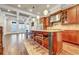 Gourmet kitchen with island, stainless steel appliances, and custom cabinetry at 3633 Habersham Rd, Atlanta, GA 30305