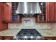 Stainless steel gas cooktop with custom backsplash at 3633 Habersham Rd, Atlanta, GA 30305