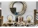 Entryway with a unique console table and statement mirror at 2505 Astaire Nw Ct, Atlanta, GA 30318