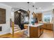 Modern kitchen with wood cabinets and large island at 2505 Astaire Nw Ct, Atlanta, GA 30318