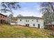 Backyard view of a two-story home with a covered patio and partially fenced yard at 2724 Larkspur Se Dr, Atlanta, GA 30316