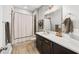 Modern bathroom with a bathtub and shower combo at 613 Stone Field Nw Run, Marietta, GA 30060