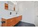 Contemporary bathroom with double vanity and subway tile at 1816 Evans Dr, Atlanta, GA 30310