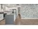 Modern kitchen with stainless steel appliances and an island at 1816 Evans Dr, Atlanta, GA 30310