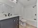Updated bathroom with new vanity and bathtub at 337 Theodore Cox Cir, Canton, GA 30114